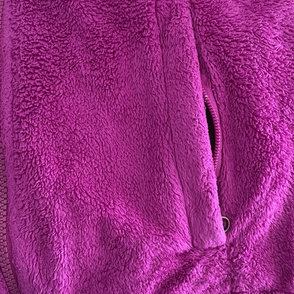 🍋The North Face Purple Fuzzy Zipper Sweater Jacket XS - Picture 2 of 5